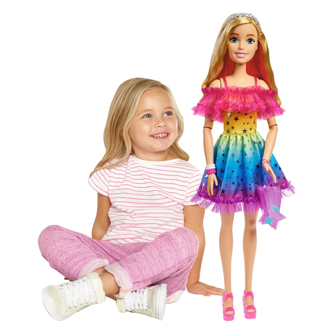 Barbie - Poupée de 28 po avec accessoires de mode