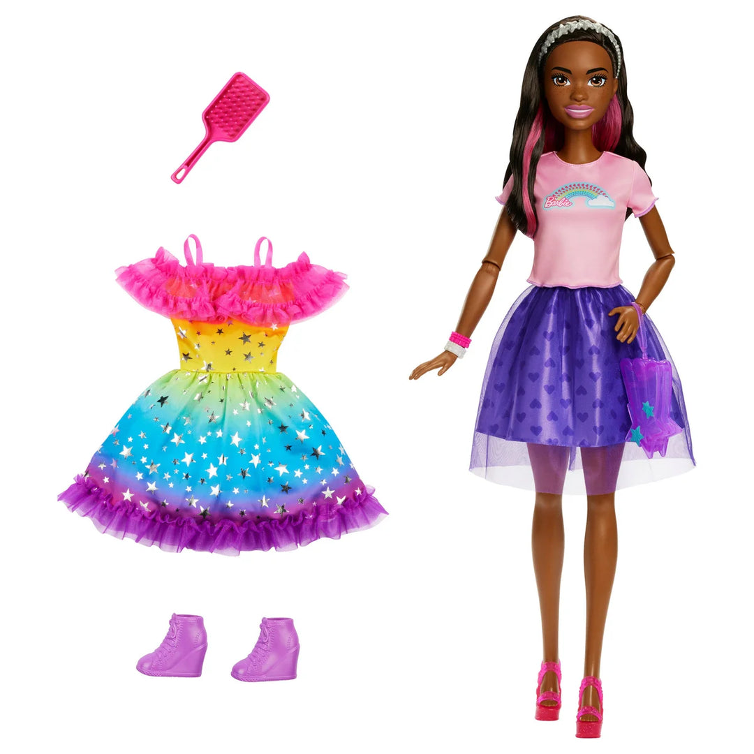 Barbie - Poupée de 28 po avec accessoires de mode