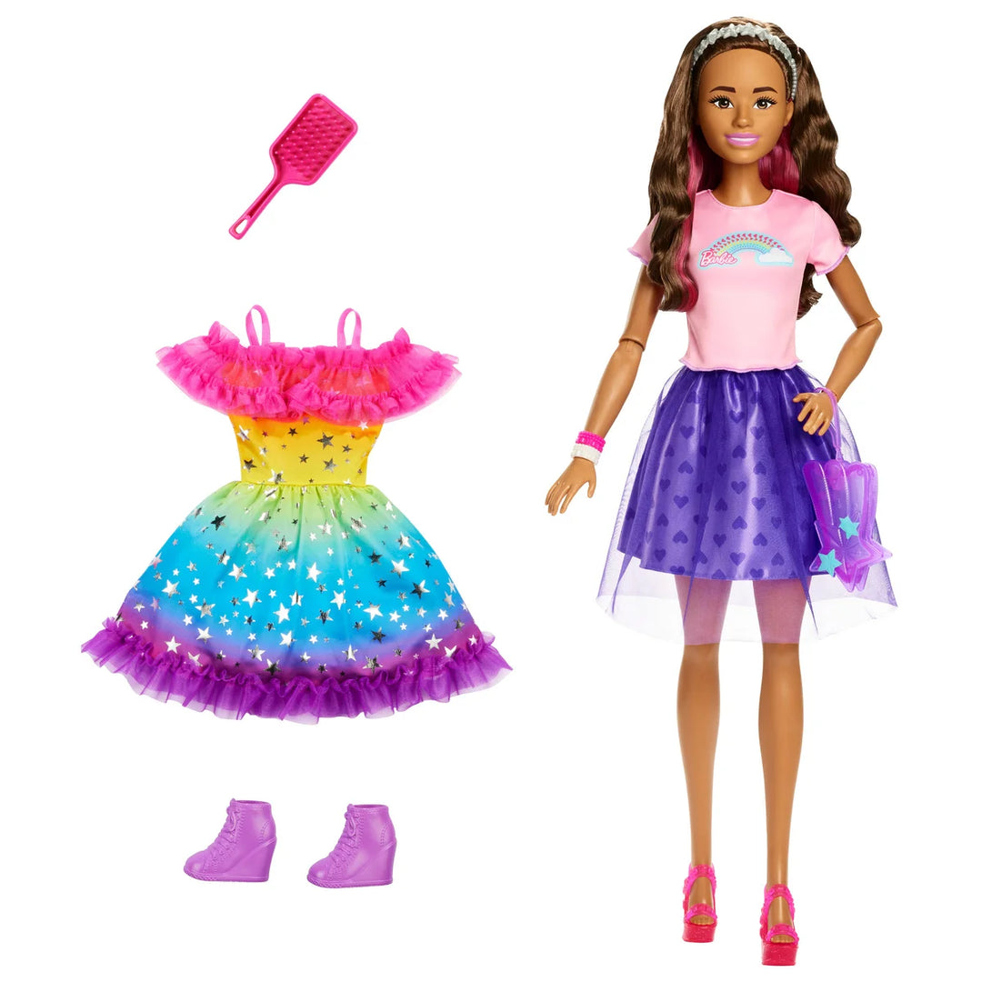 Barbie - Poupée de 28 po avec accessoires de mode