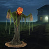 Épouvantail citrouille animé d'Halloween de 2,1 m