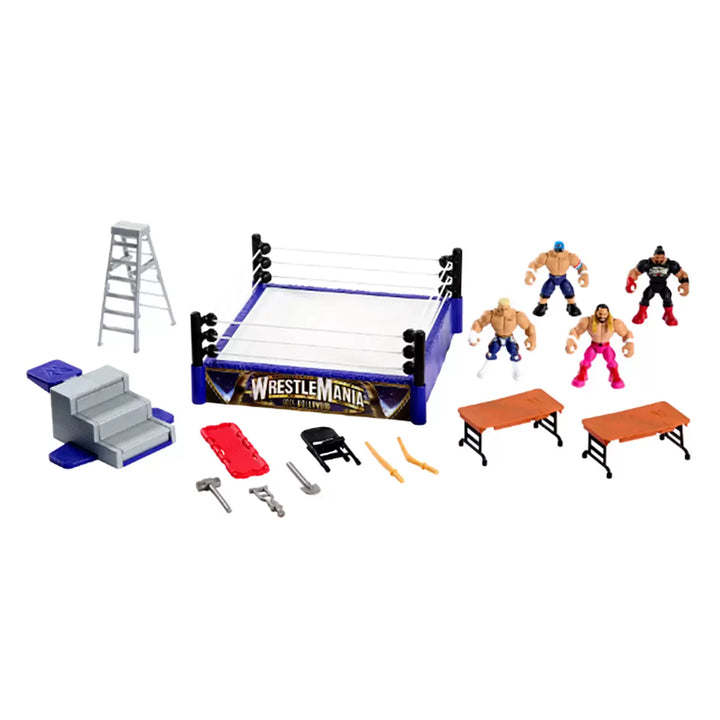 Mattel - WWE ring rebondissant avec figurines