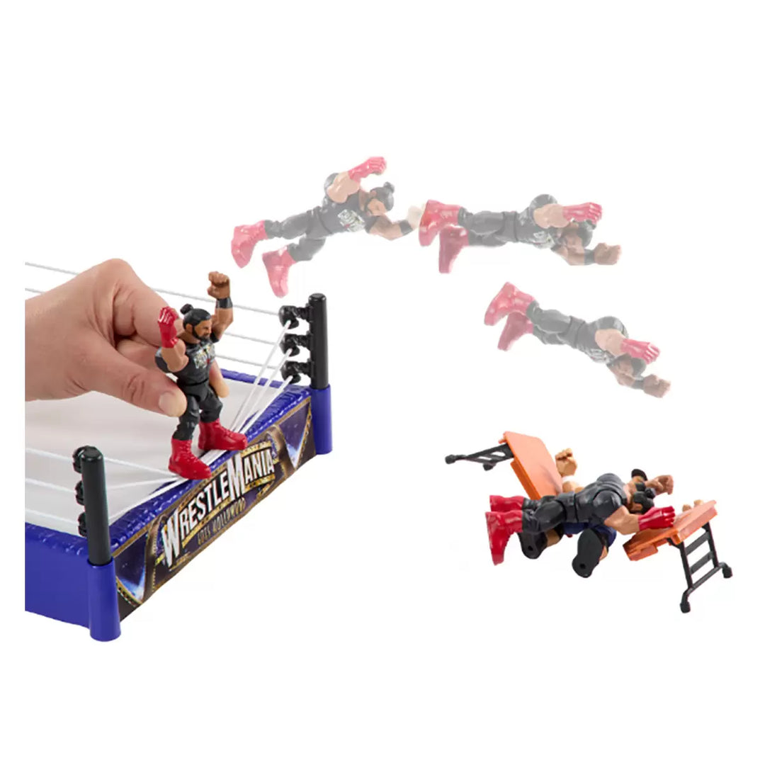 Mattel - WWE ring rebondissant avec figurines