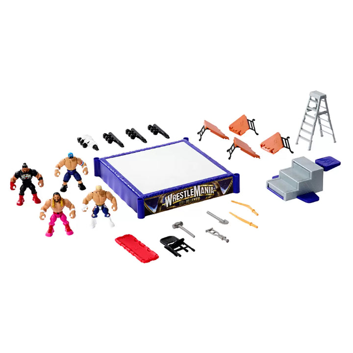 Mattel - WWE ring rebondissant avec figurines