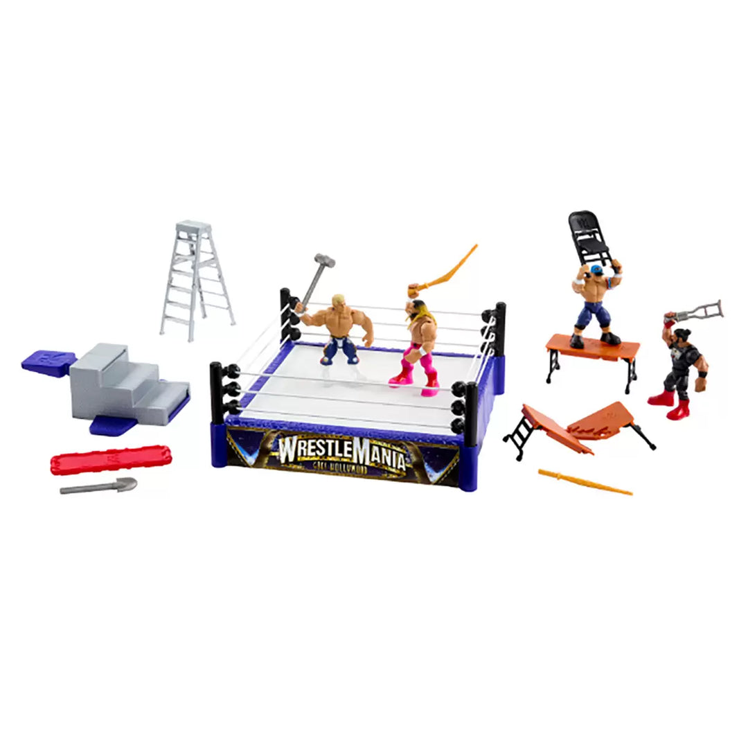 Mattel - WWE ring rebondissant avec figurines