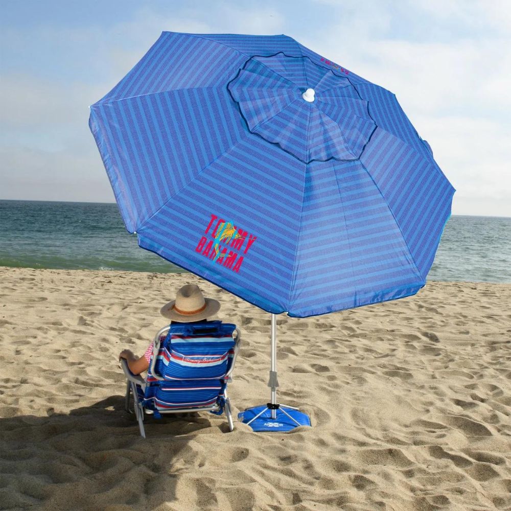 Tommy Bahama - Parasol de plage avec ancrage