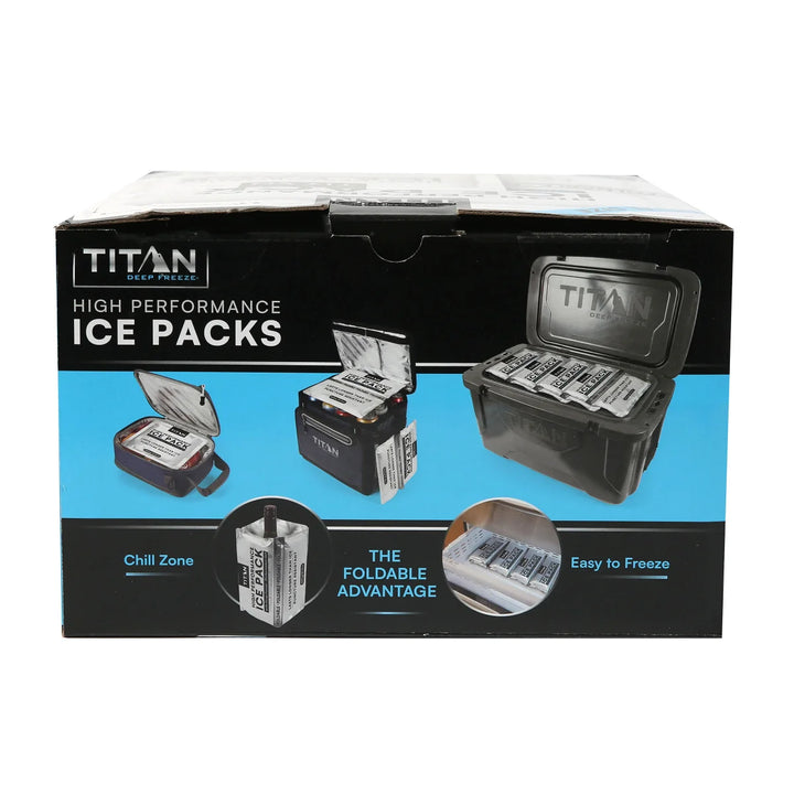 Titan - Ensemble de 8 compresses de glace haute performance