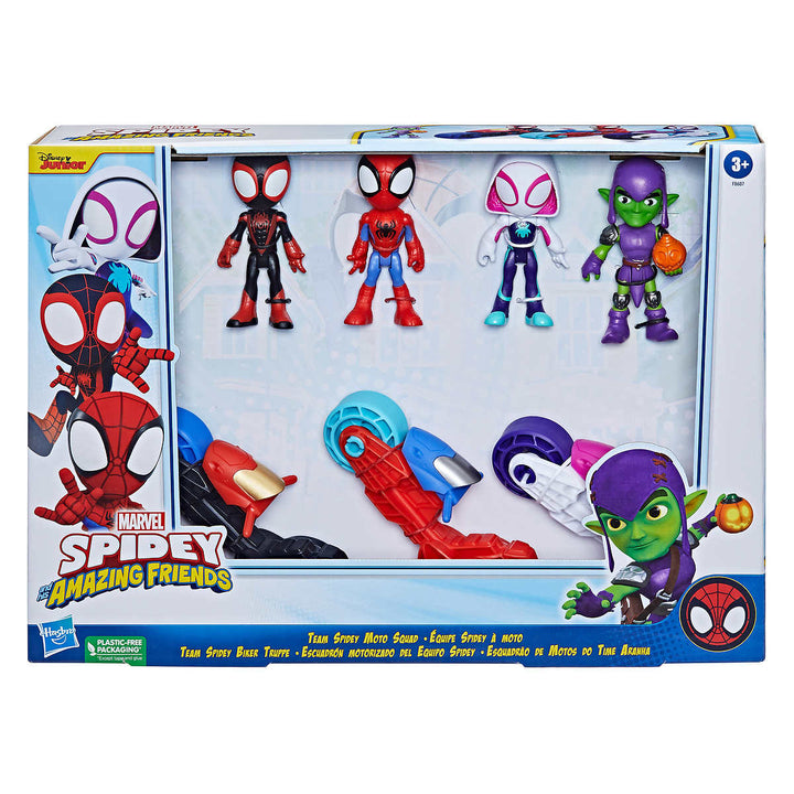 Hasbro - Marvel spiderman et ses amis en moto