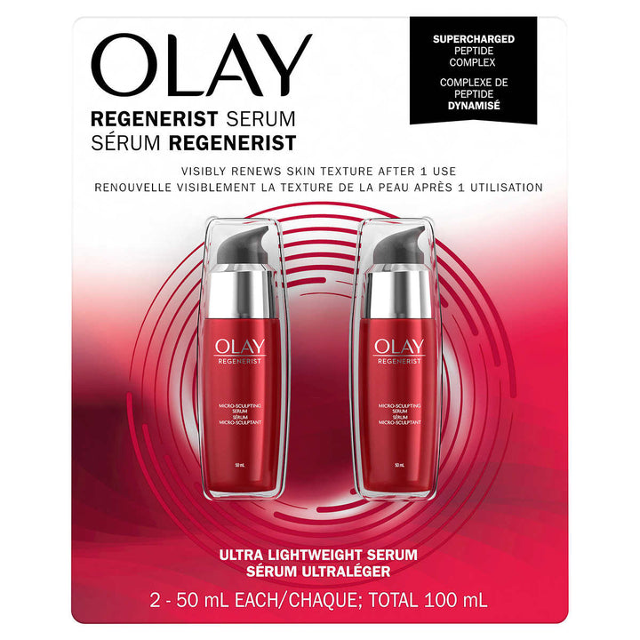 Olay - Sérum micro-sculptant Regenerist, 2 x 50 ml