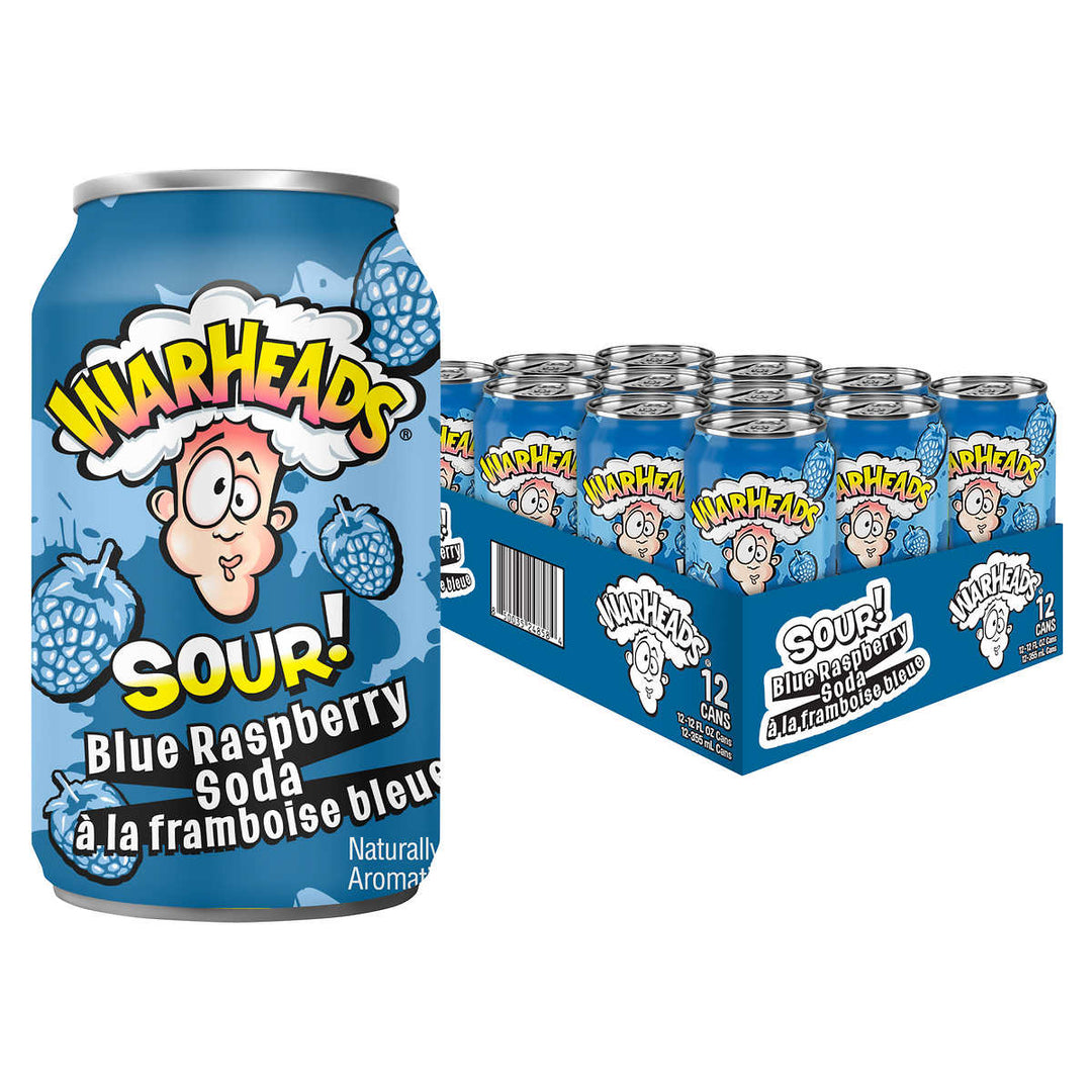 Warheads - Soda framboise bleue 12 x 355 ml
