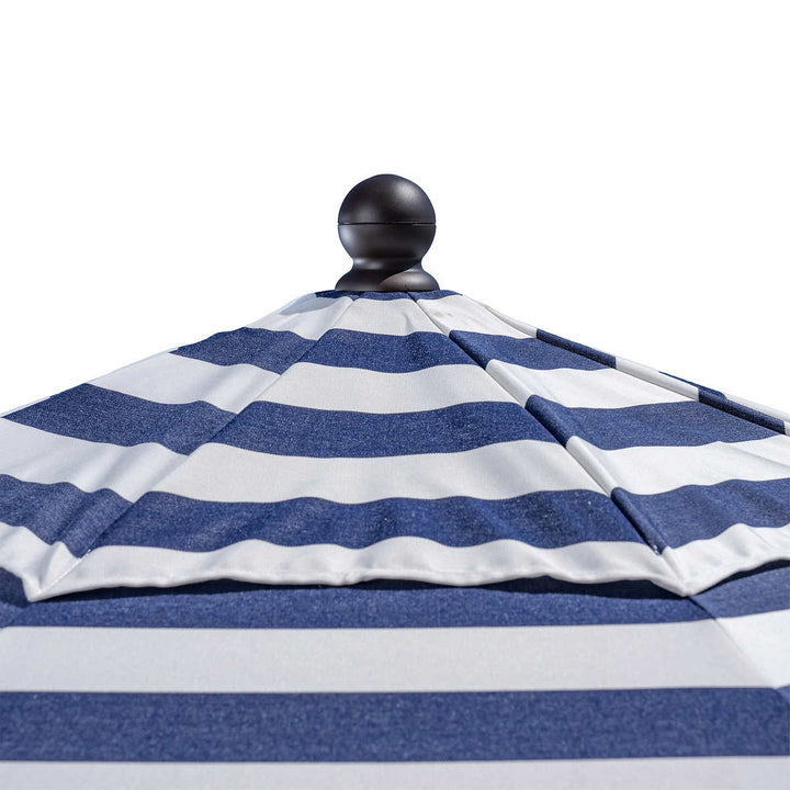 SunVilla - Parasol rond en aluminium Cabana Stripe de 11 pi