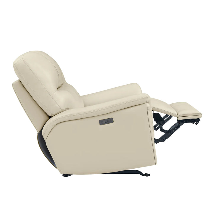 BarcaLounger - Fauteuil inclinable à bascule électrique en cuir pleine fleur