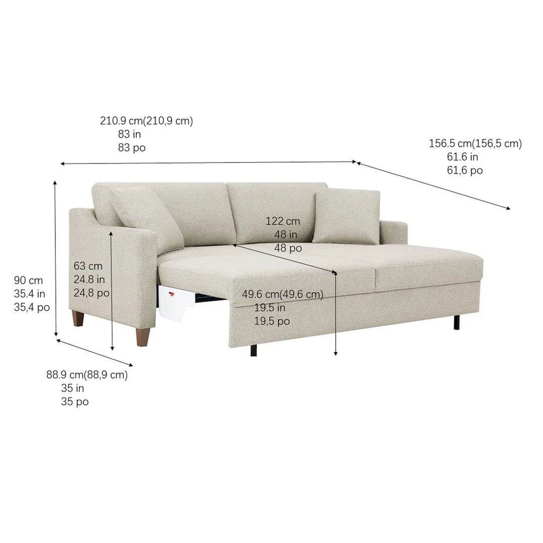 Lillian August - Sofa convertible en tissu