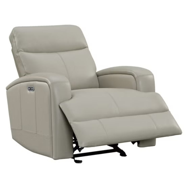 Sora Ridge – Fauteuil inclinable motorisé et coulissant en cuir pleine fleur