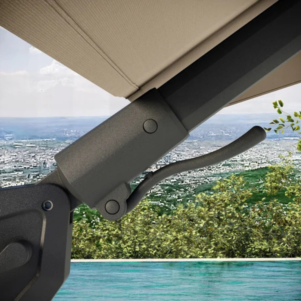 Seasons Sentry - Parasol excentré de 3,05 m x 3,97 m (10 pi x 13 pi)