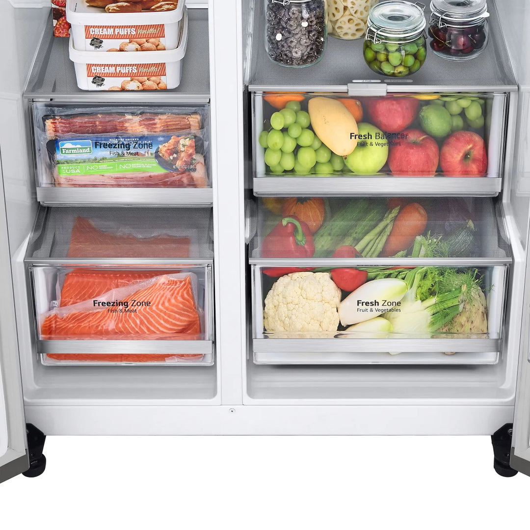 LG Side-by-Side Refrigerator with DoorCooling+