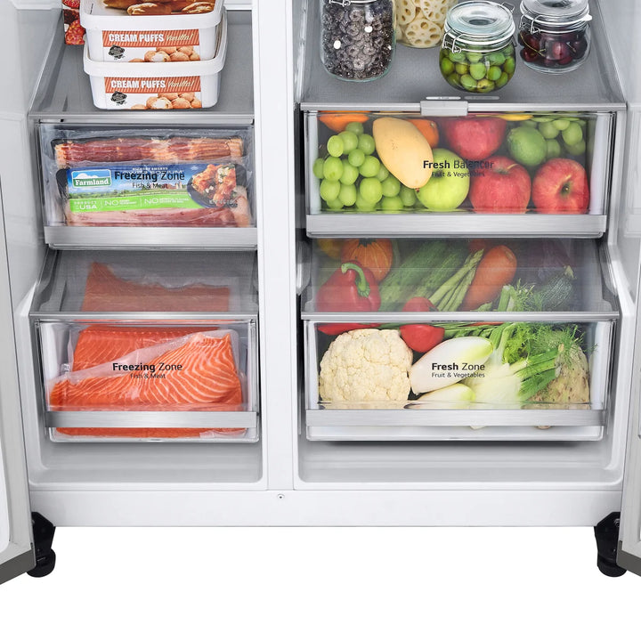 LG Side-by-Side Refrigerator with DoorCooling+