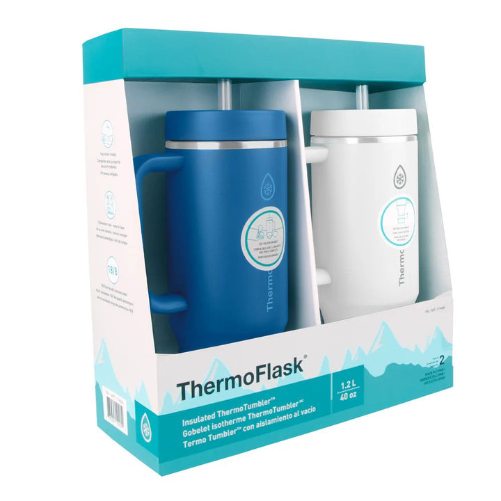 ThermoFlask 40 oz Tumbler - 2-Pack