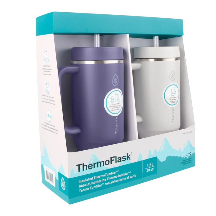 ThermoFlask 40 oz Tumbler - 2-Pack