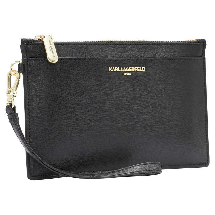 Karl Lagerfeld – Sac-pochette à dragonne en cuir