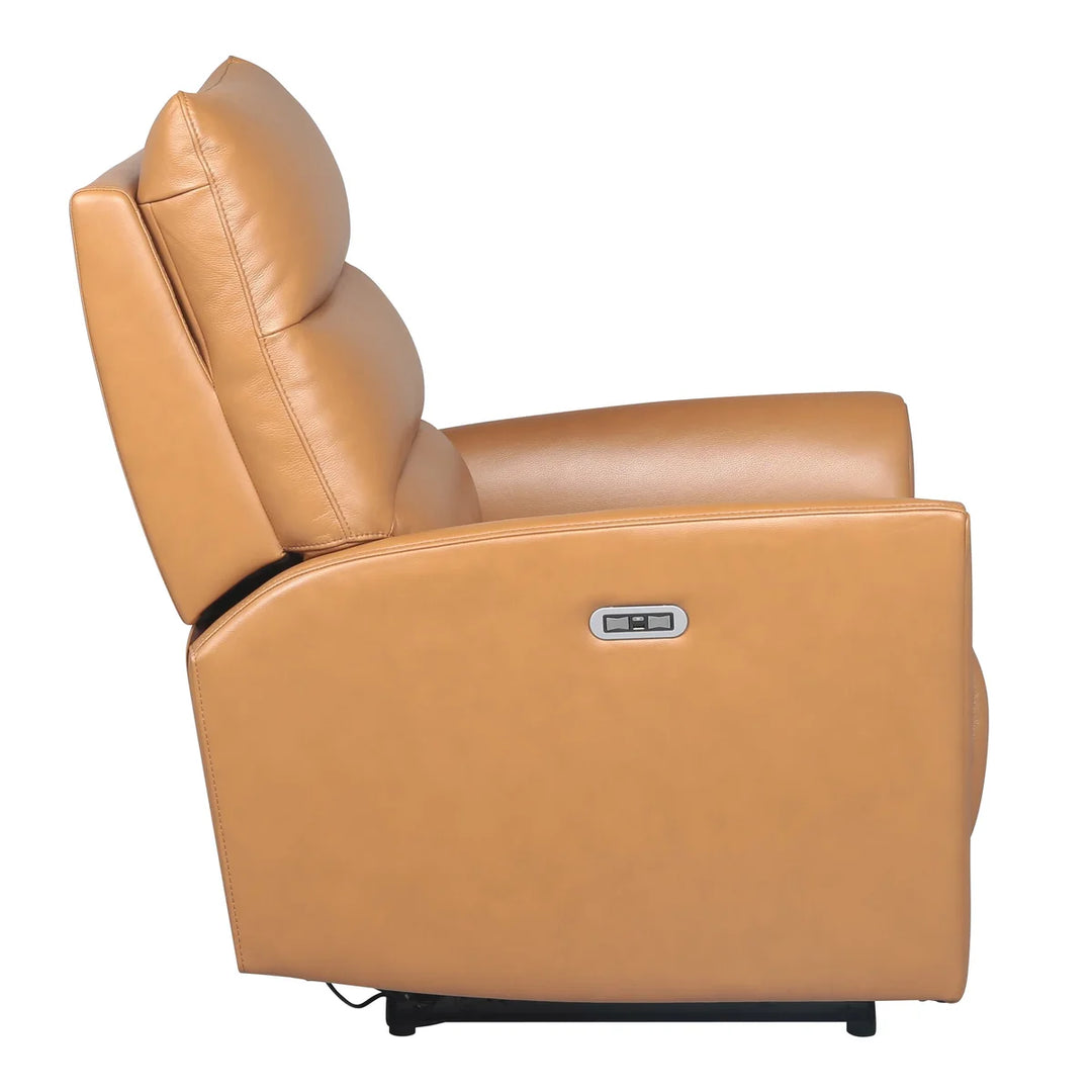Nice Link - Fauteuil inclinable électrique en cuir pleine fleur