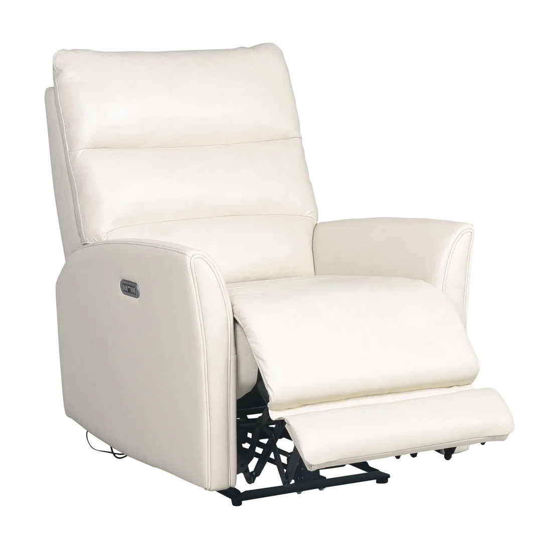 Nice Link - Fauteuil inclinable électrique en cuir pleine fleur