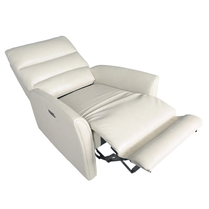 Nice Link - Fauteuil inclinable électrique en cuir pleine fleur