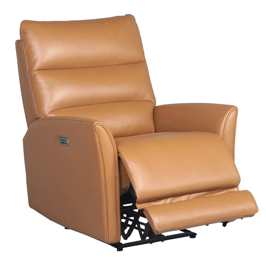 Nice Link - Fauteuil inclinable électrique en cuir pleine fleur