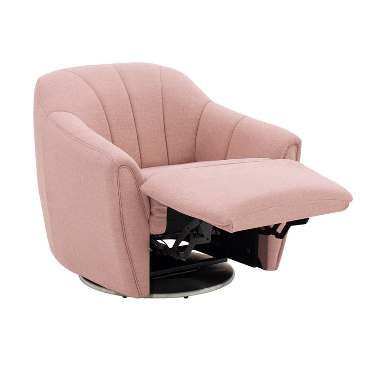 Moto Motion Fiona Fabric Swivel Chair with Power Footrest
