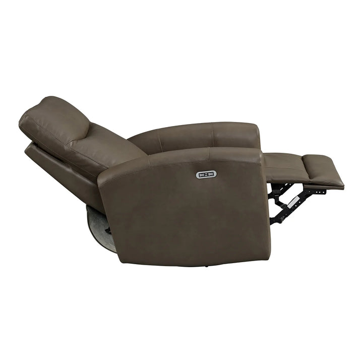 Northridge Home Top-Grain Leather Power Recliner