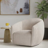 Nice Link – Fauteuil pivotant en tissu Dixie