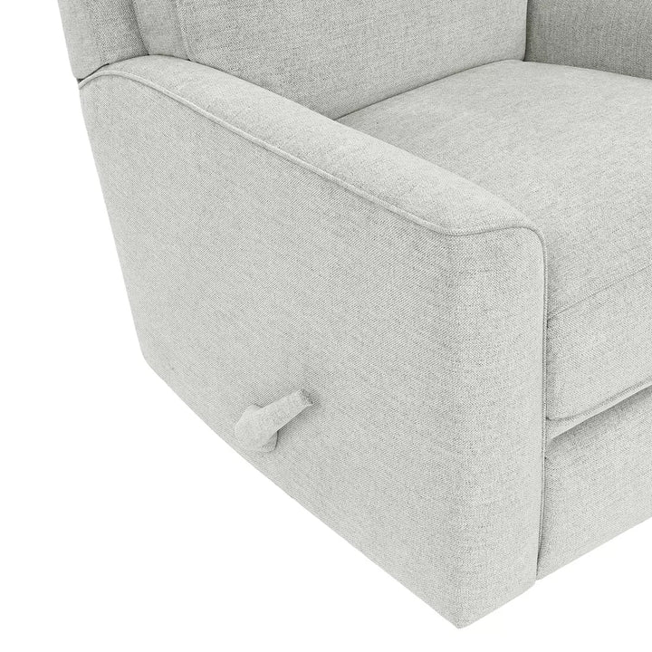 True Innovations - Fauteuil inclinable pivotant en tissu gris Paxley