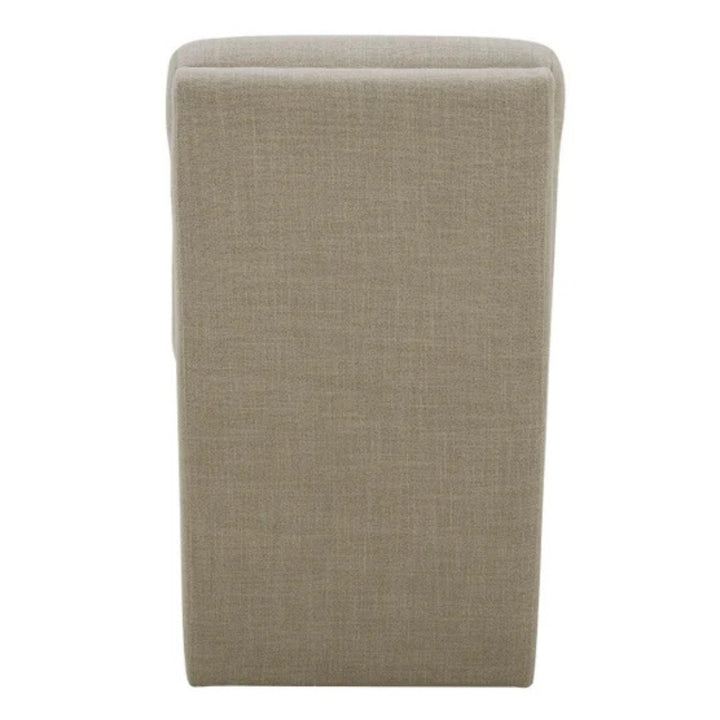 Aiden & Ivy - Fabric Armless Dining Chair with Casters