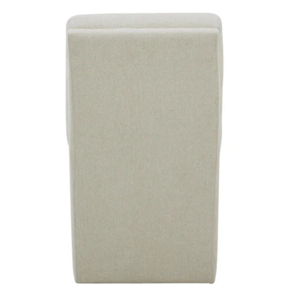 Aiden & Ivy - Fabric Armless Dining Chair with Casters