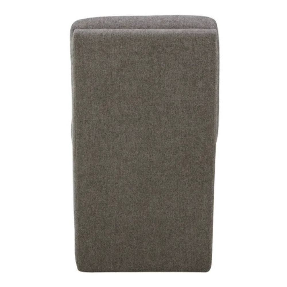 Aiden & Ivy - Fabric Armless Dining Chair with Casters