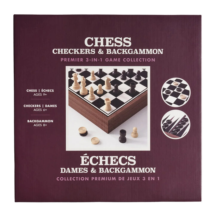 Échecs, dames et backgammon - Premium Édition