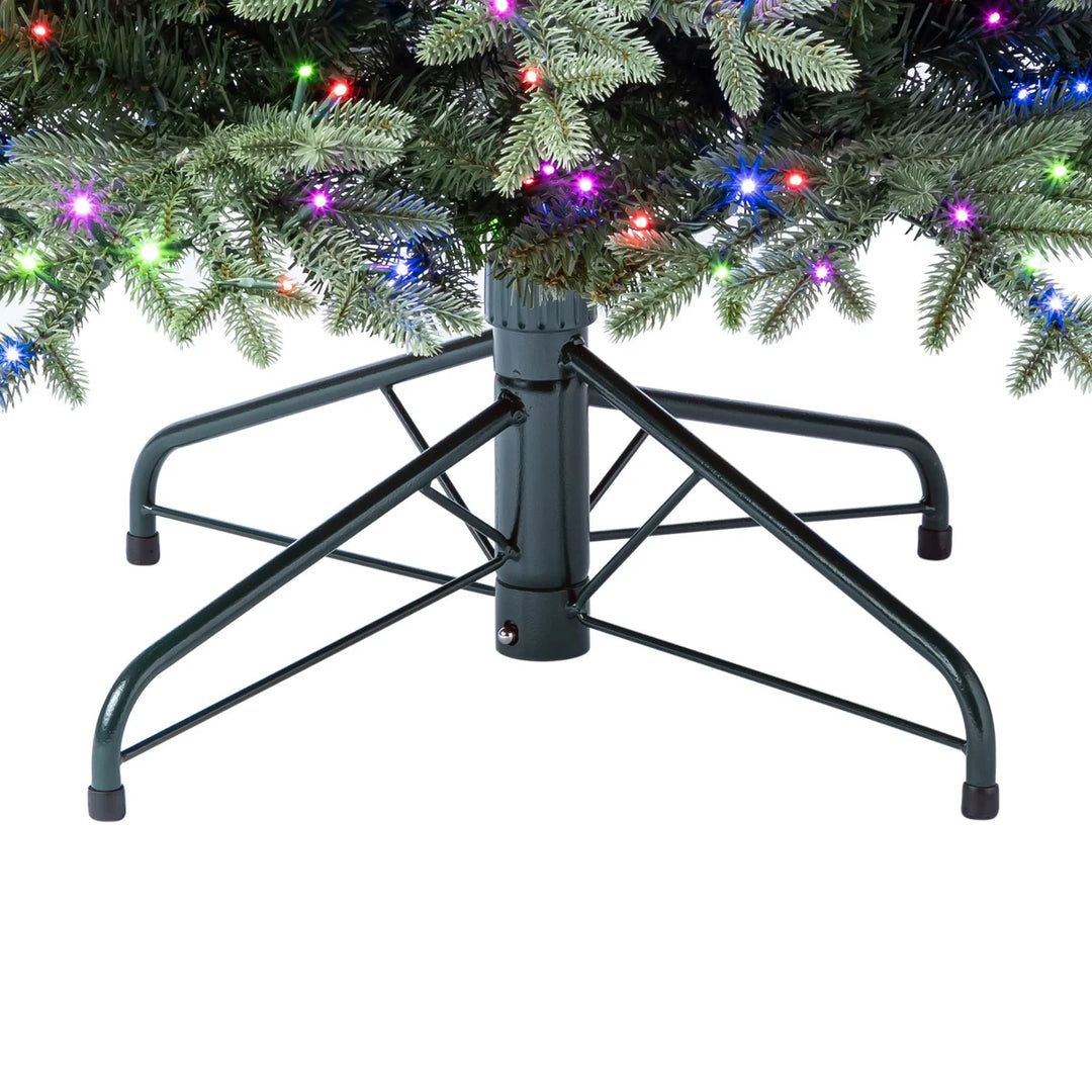 Pre-Lit Artificial Slim Christmas Tree - 1200 Radiant Micro LED Lights