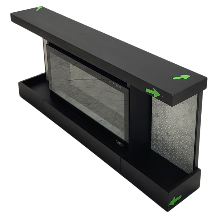 ActiveFlame Decor Fireplace Floating Mantel Shelf with Lighting