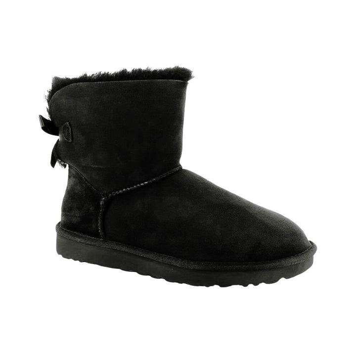 UGG - Bottes en Cuir Mini Bailey Bow II