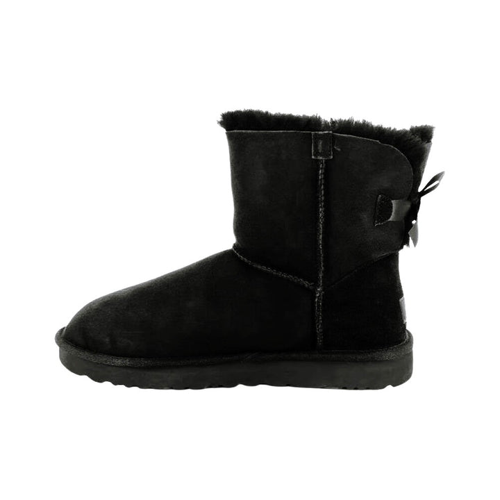 UGG - Bottes en Cuir Mini Bailey Bow II