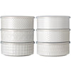 Signature Housewares - Bols de rangement avec couvercles ventilés, paquet de 6