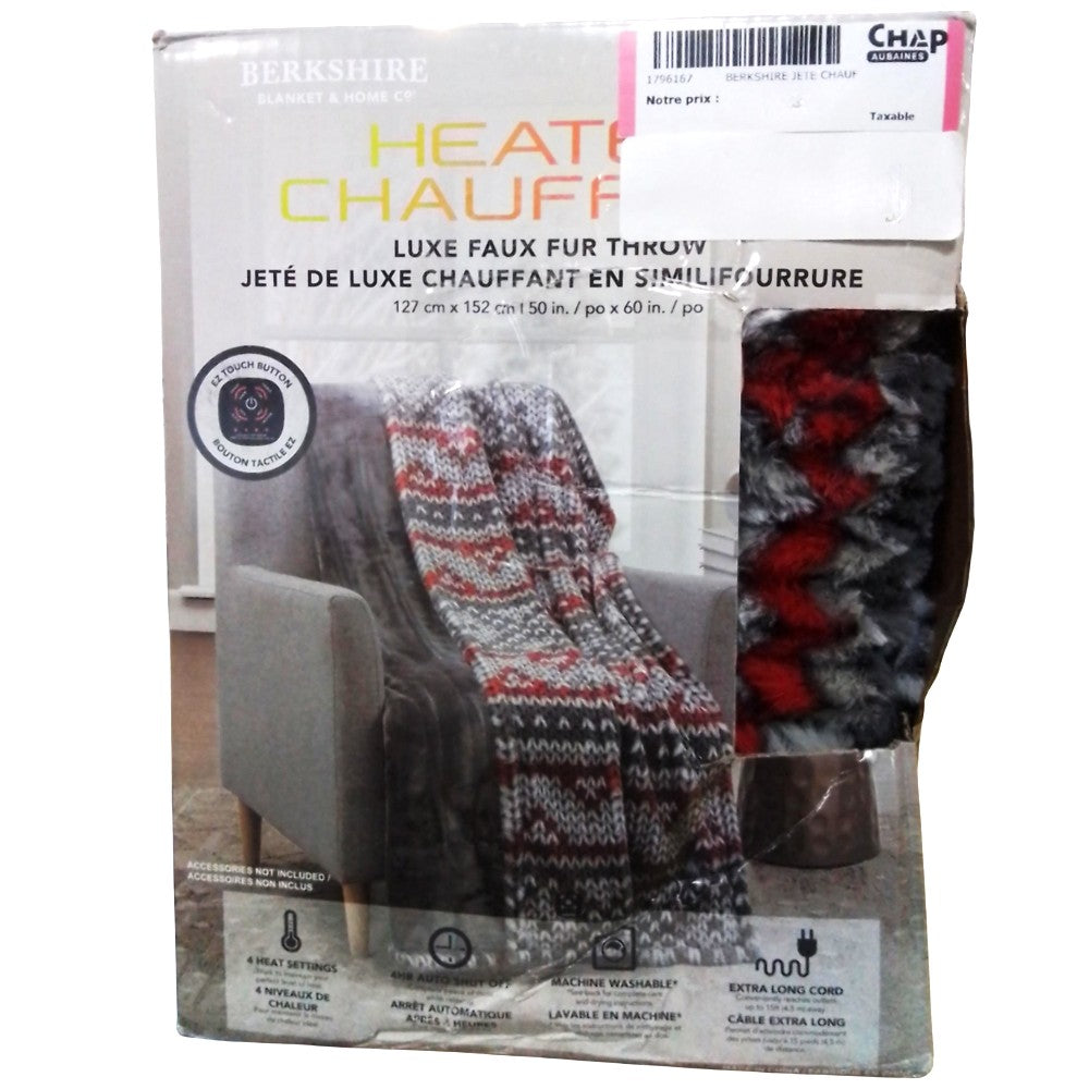 Berkshire Faux Fur Heated Throw
