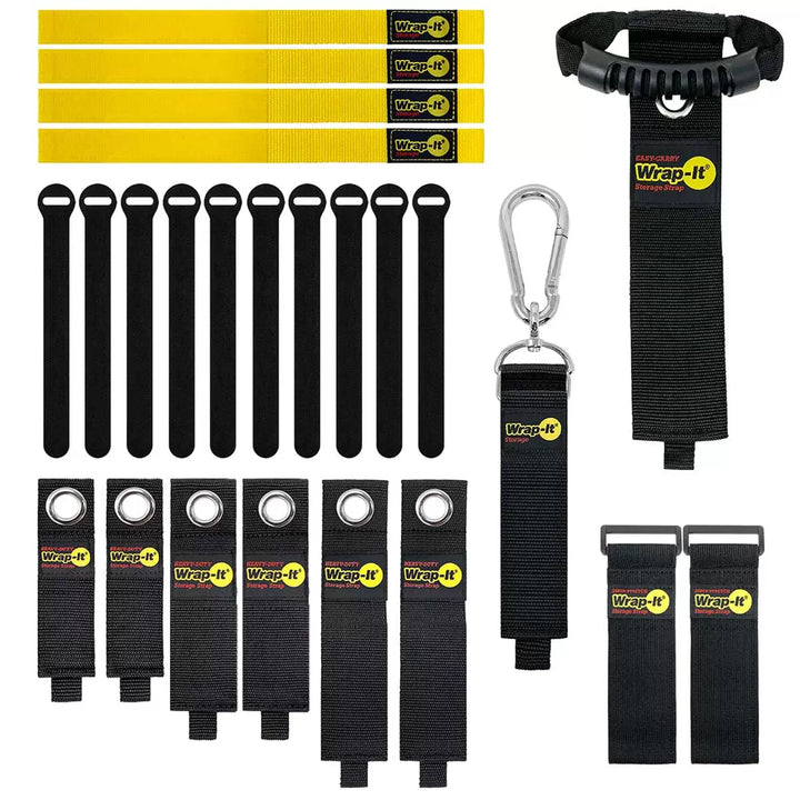 Wrap-It - Ensemble de rangement ultime, 24 pièces