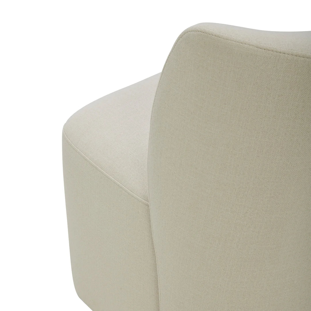 Aiden & Ivy Blai Fabric Rolling Armless Accent Chair