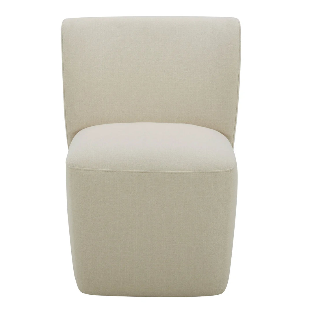 Aiden & Ivy Blai Fabric Rolling Armless Accent Chair