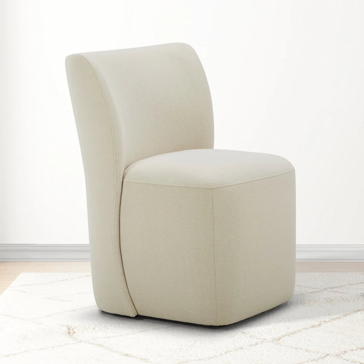 Aiden & Ivy Blai Fabric Rolling Armless Accent Chair