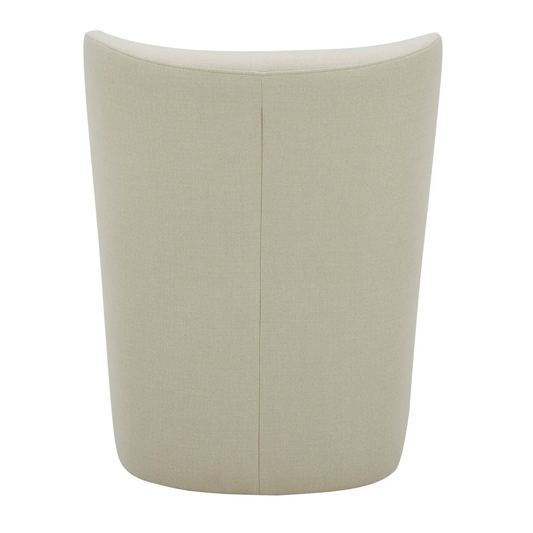 Aiden & Ivy Blai Fabric Rolling Armless Accent Chair