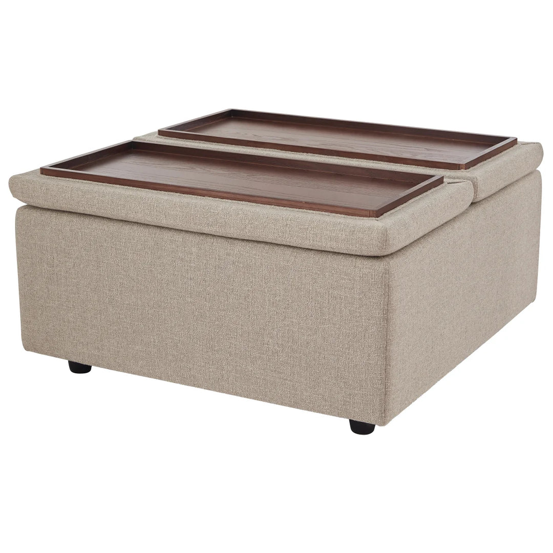 Aiden & Ivy Fabric Ottoman