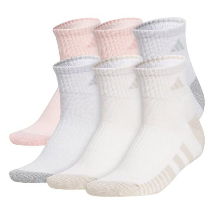 Adidas - Chaussette un quart matelassée, 6-paires