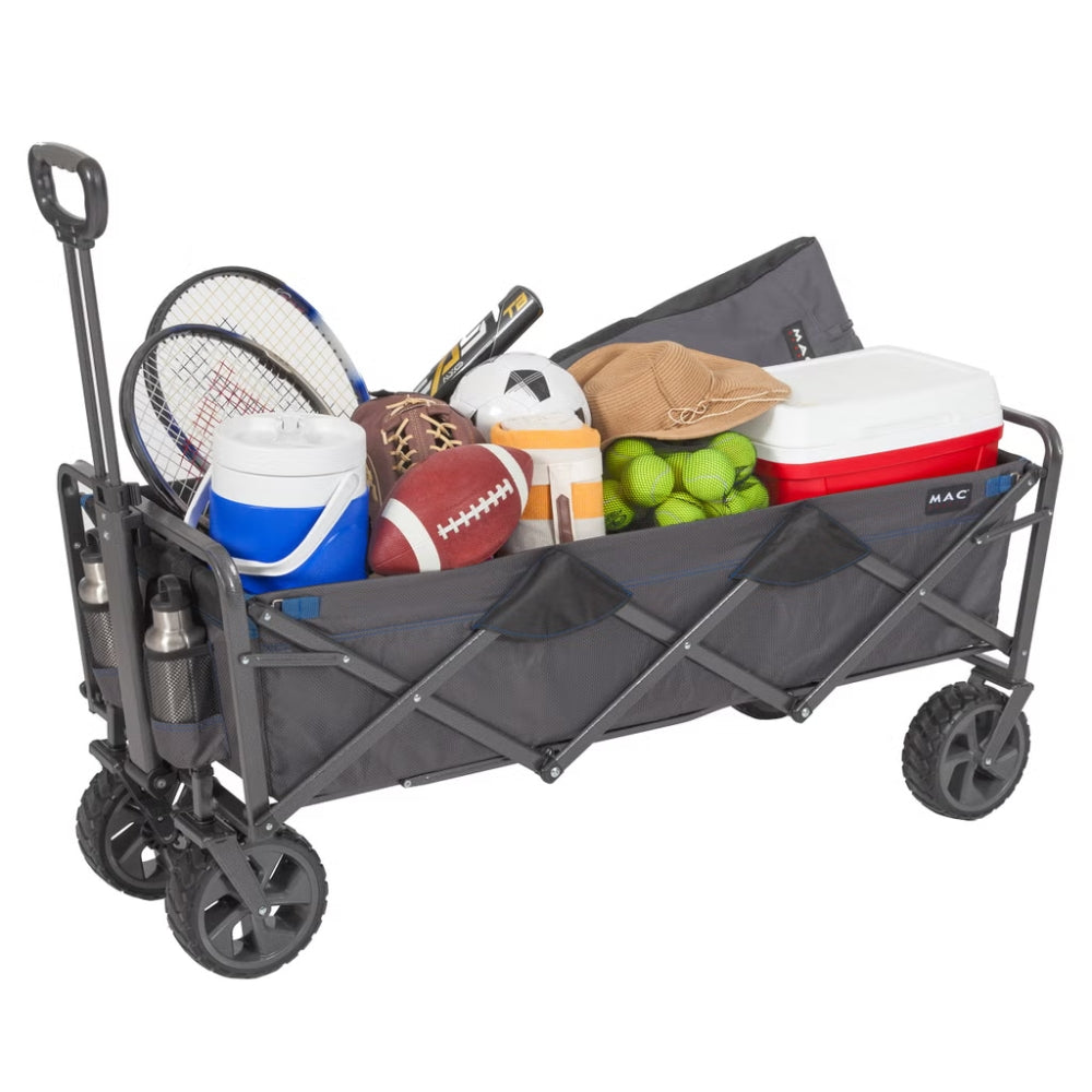 Mac Sports - Deluxe Folding Extendable Wagon with Brakes
