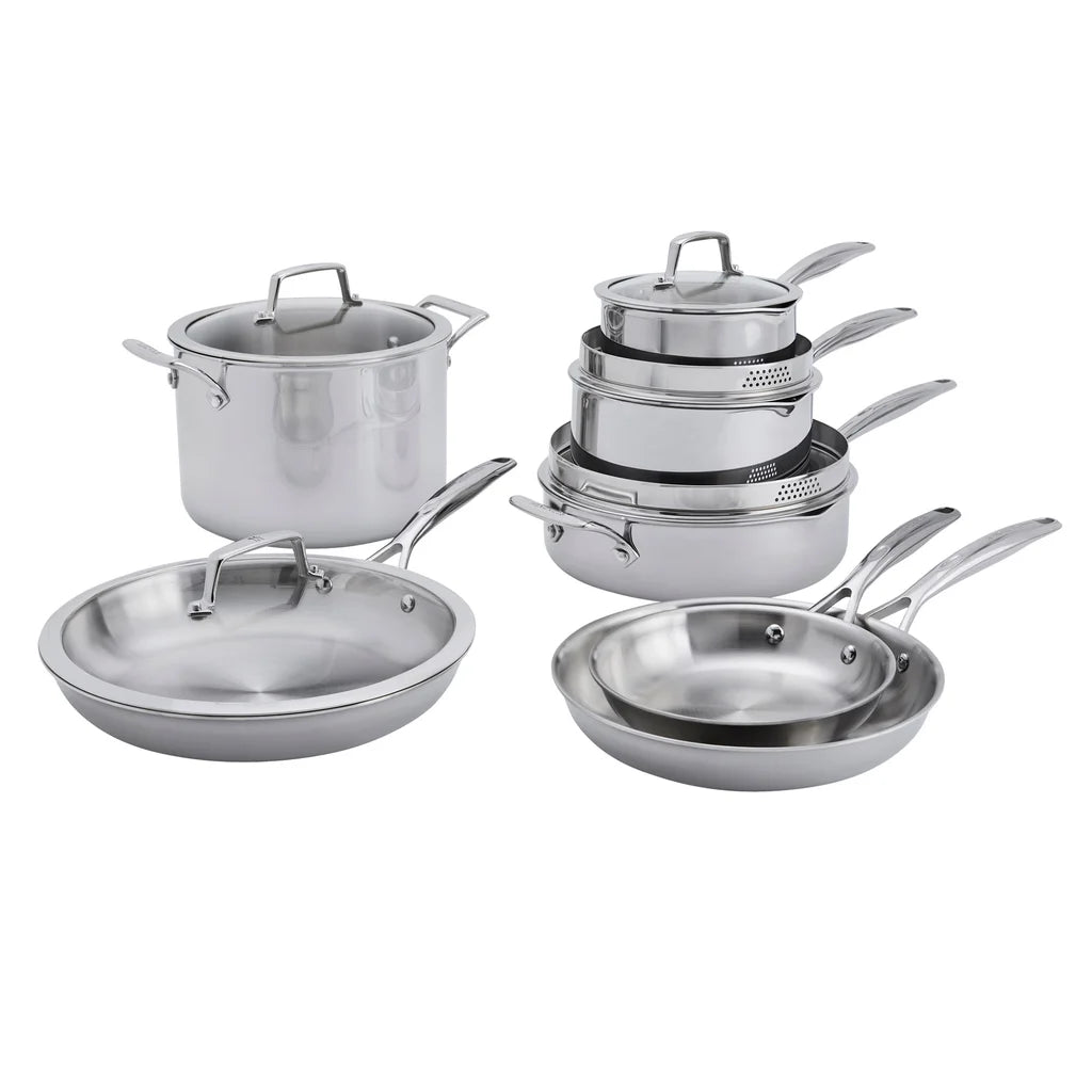 Henckels - Legacy Stainless Steel Cookware Set, 12 Pieces